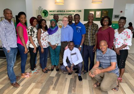 Dr. Willmann and some students of WACCI